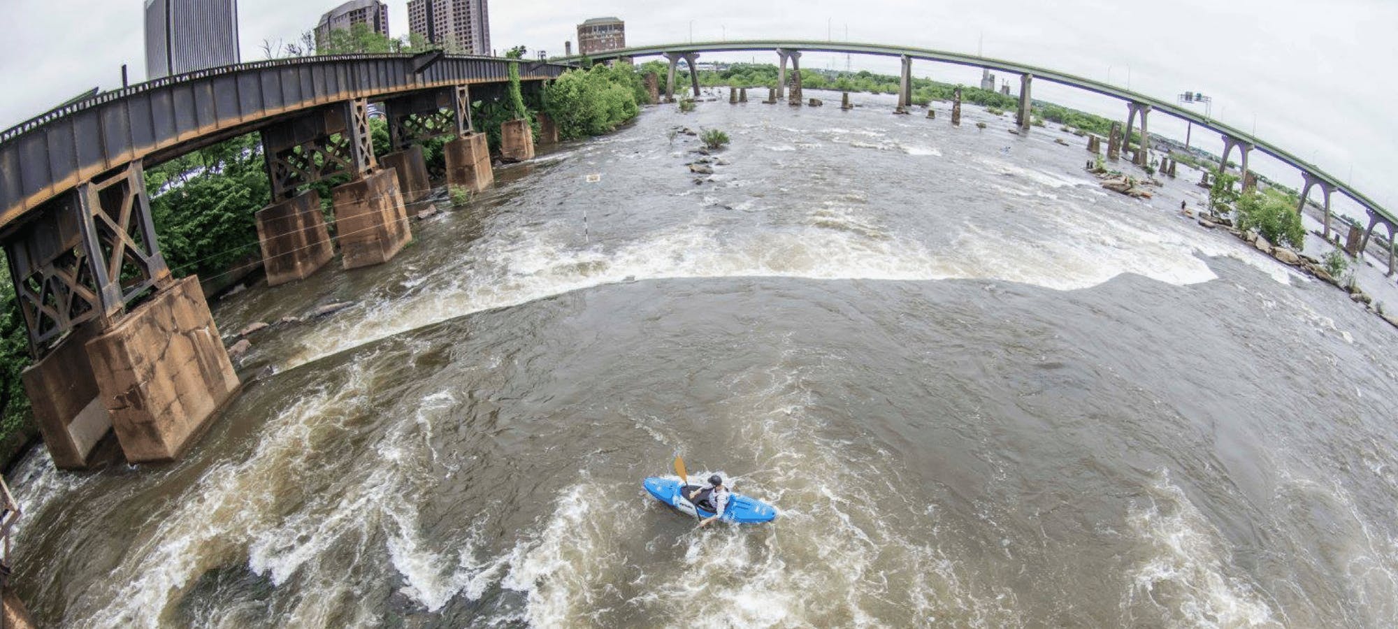 Kayaking on the James River in Downtown Richmond