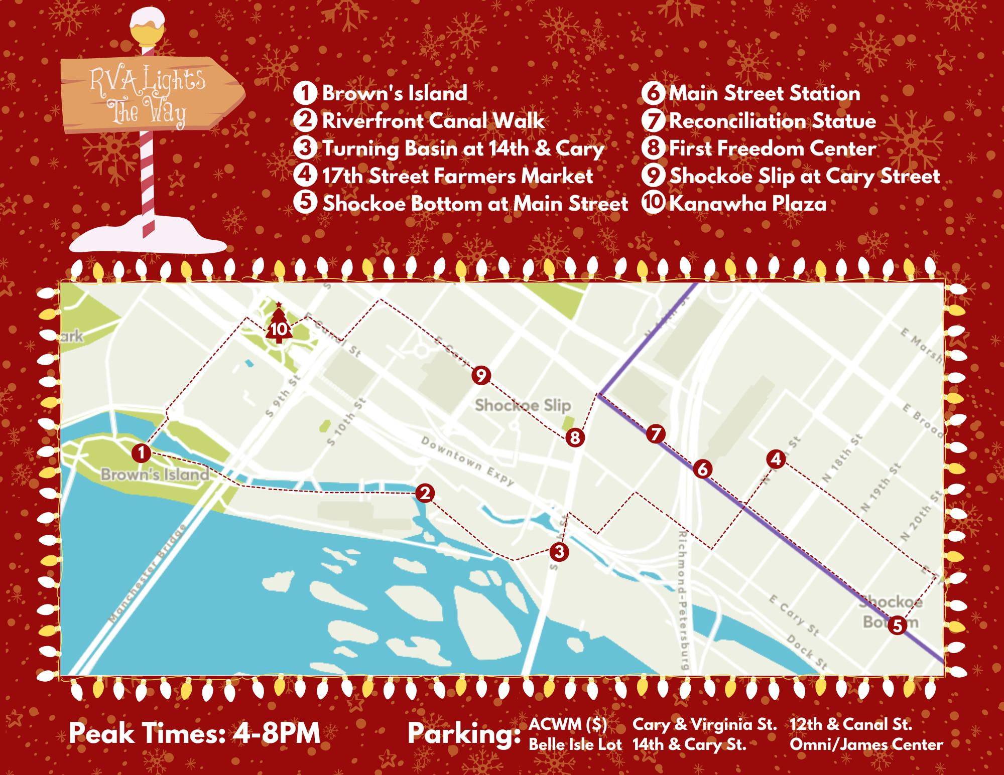 RVA Lights The Way: A Holiday Walking Tour of Downtown Richmond