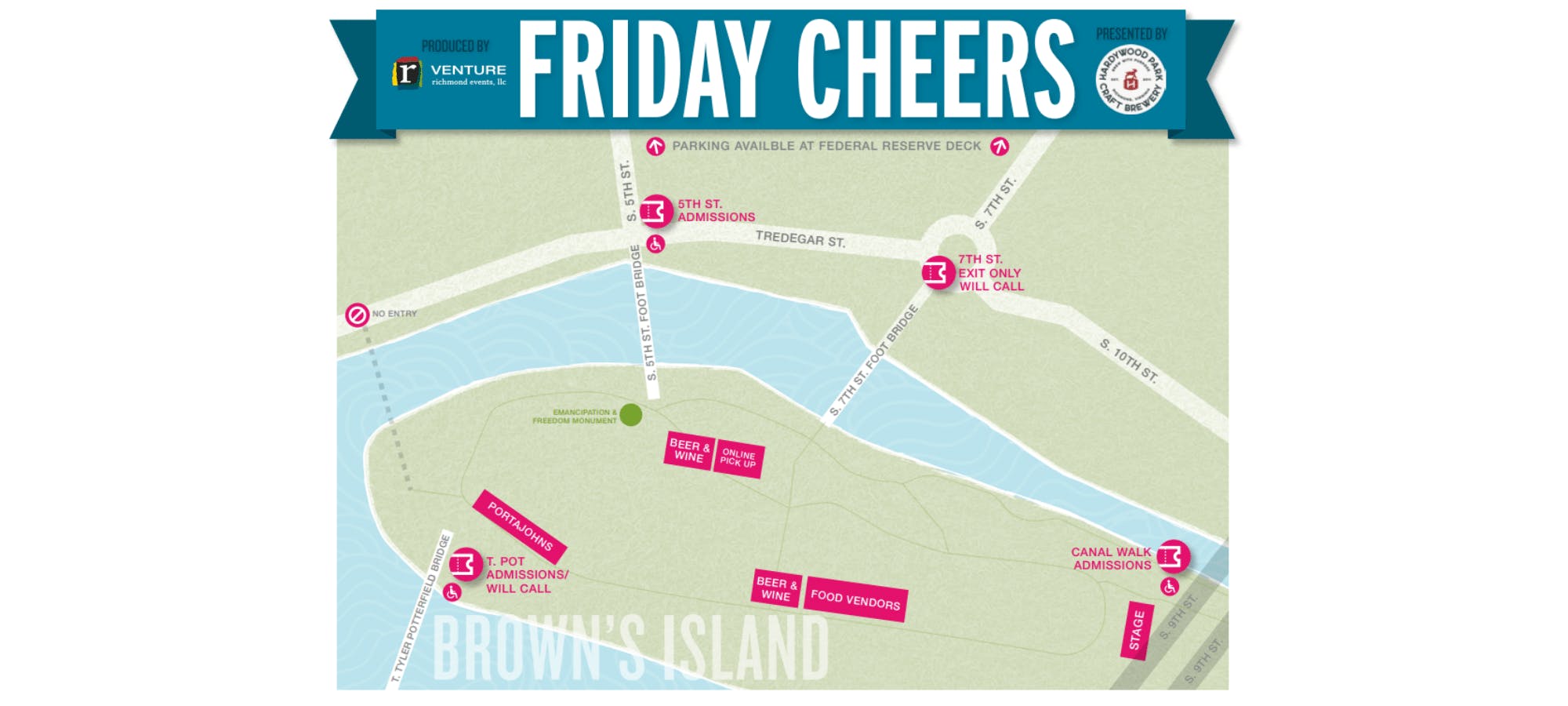 Friday Cheers 2022 Map