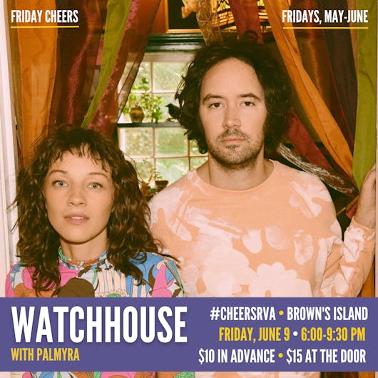 Watchhouse with Palmyra at Friday Cheers 2023 on Brown's Island
