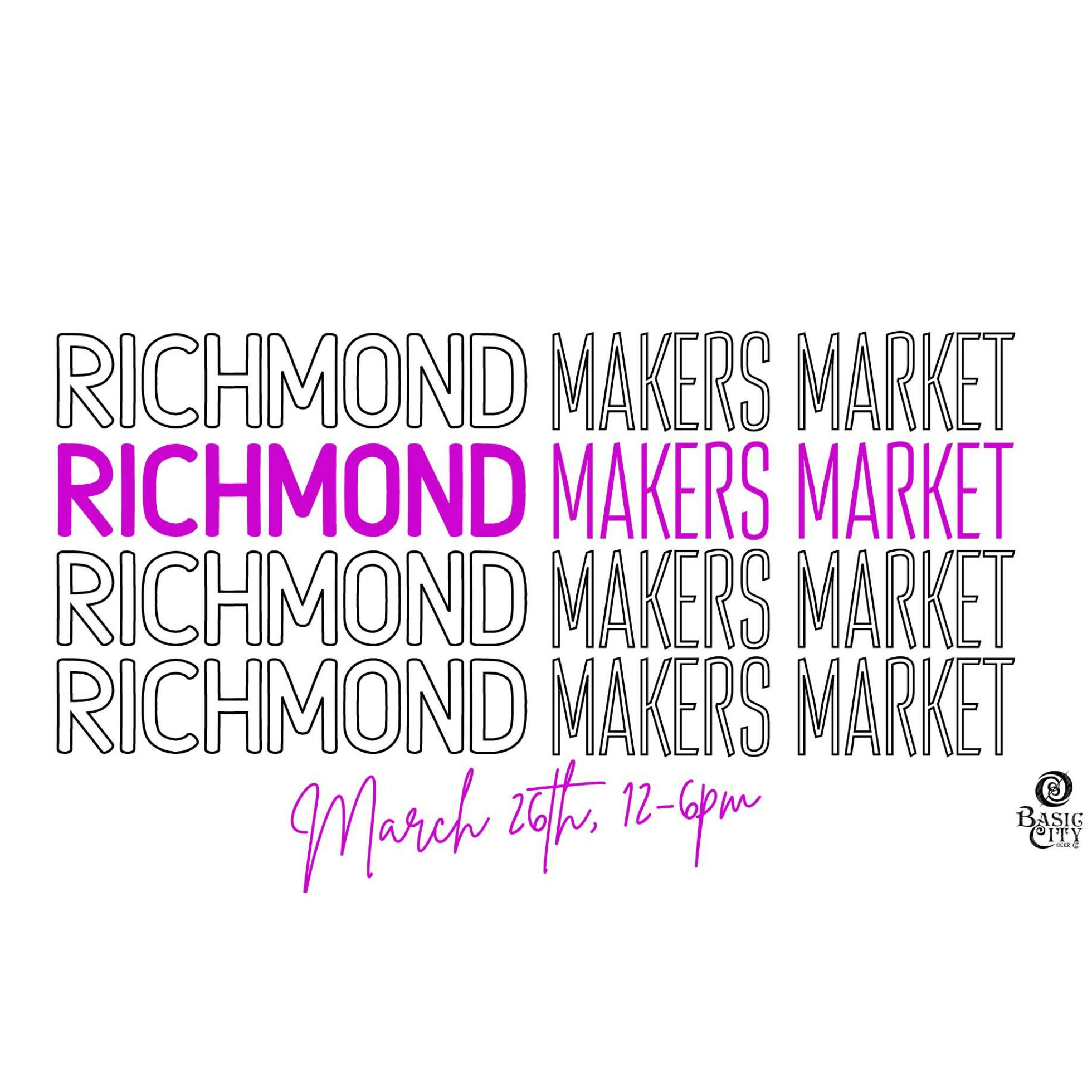 March Richmond Makers Market at Basic City Beer Co. in Richmond, Virginia